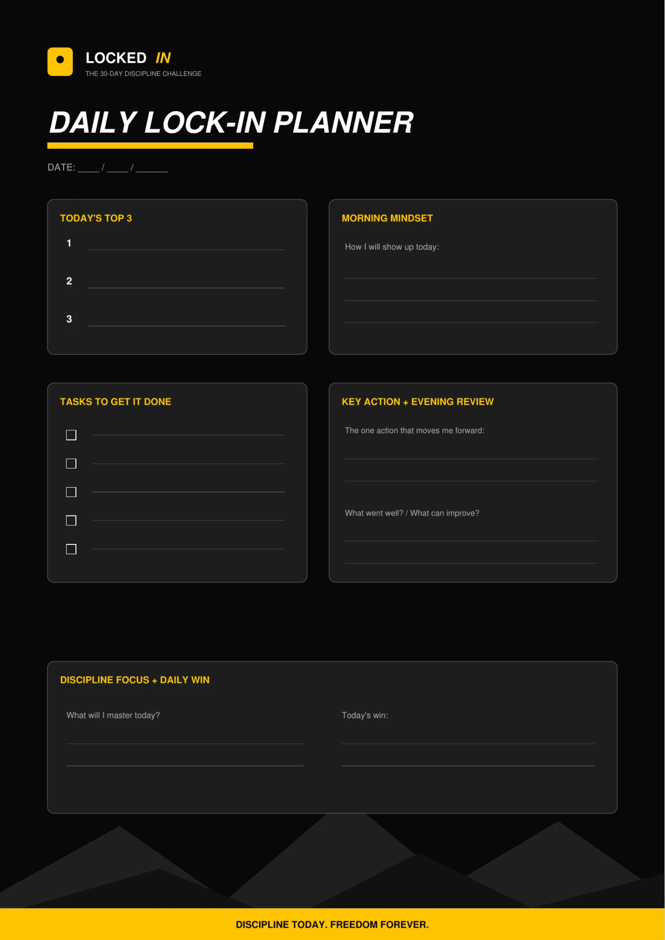KEEPPACT printable worksheet